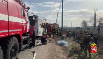 Пострадавшие в ДТП с автобусом в Крыму доставлены в больницы Симферополя