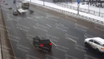 ДТП произошло на внутренней стороне 105-го км МКАД