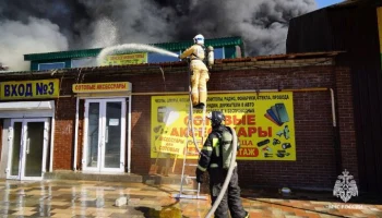 Пожар на рынке Волгограда полностью ликвидирован