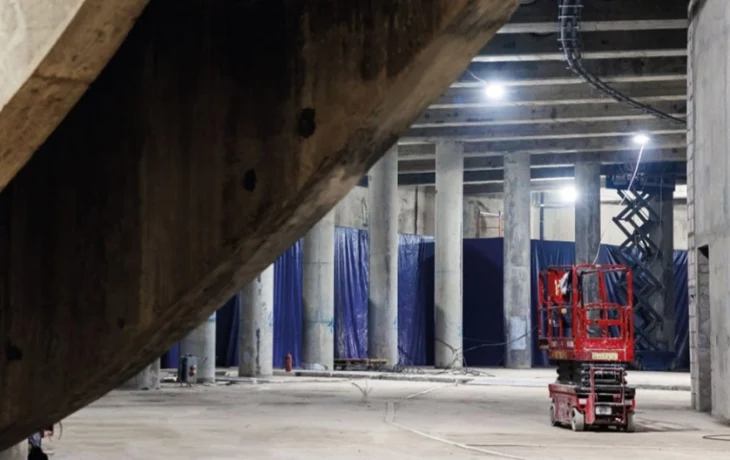 Завершено строительство подземного уровня гаража Константина Мельникова