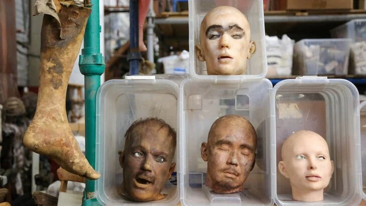 Какие уникальные предметы реквизита хранятся в центре "Жар-птица"