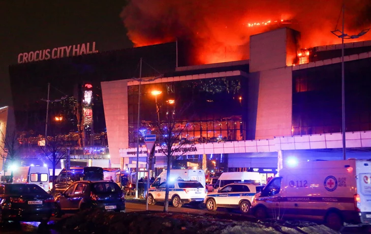 МЧС России: Открытое горение в «Крокус Сити Холле» ликвидировано МЧС России: Открытое горение в «Крокус Сити Холле» ликвидировано