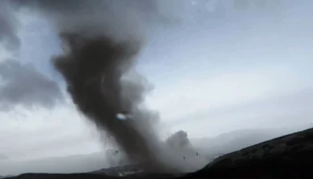 Вулкан Эбеко на Курилах выбросил пепел на высоту 3,5 км