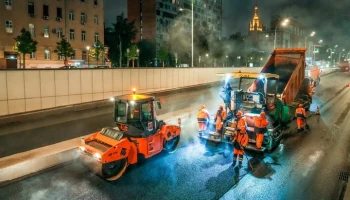 Замена асфальта началась на Садовом кольце в Москве