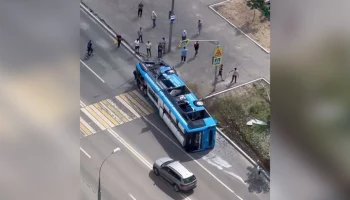 Авария с участием электробуса произошла на востоке Москвы