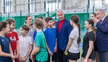 Сергей Собянин открыл всесезонный теннисный центр в Лужниках