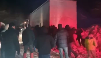 Снежный шторм накрыл горнолыжный курорт в Кемеровской области