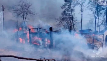 Около 30 дачных строений загорелись в Забайкальском крае