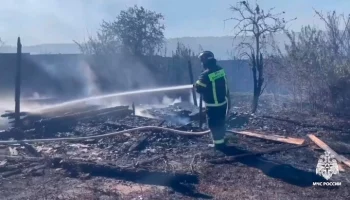 Возгорание дачных домов в Ставропольском крае ликвидировано