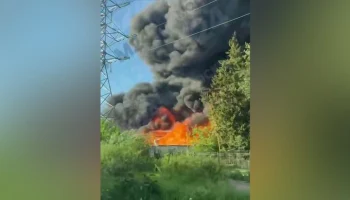 ТАСС: пожар произошел на производстве резиновой продукции в Красногорске