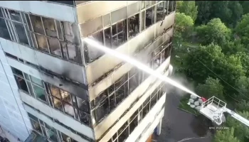 ТАСС: тела четырех человек обнаружены на месте пожара в подмосковном Фрязине
