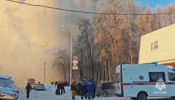Здание педагогического колледжа загорелось в Новосибирске