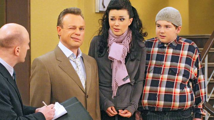  Съемки комедийного телесериала «Моя прекрасная няня», 2005 год / Фото: ИТАР-ТАСС/ Наталья Колесникова