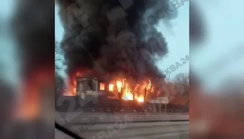 Склад для хранения оборудования для страйкбола загорелся в Реутове