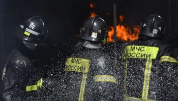 Торговый центр загорелся в Иркутской области