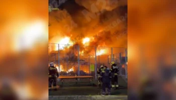 Пожарный поезд направлен для тушения огня в Щербинке