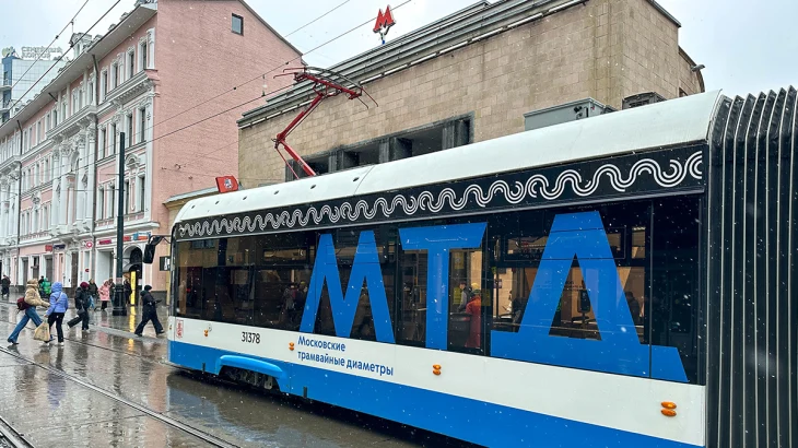 Сергей Собянин открыл второй Московский трамвайный диаметр Сергей Собянин открыл второй Московский трамвайный диаметр