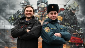 Украсили стену образами настоящих супергероев