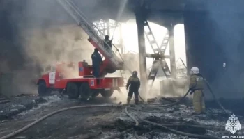 Открытый огонь потушили в здании ТЭЦ в Туве
