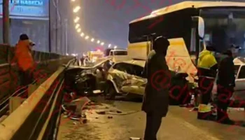 Человек пострадал в аварии с участием пяти автомобилей на Дмитровском шоссе