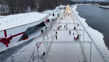 Собянин: В &laquo;Коломенском&raquo; работает один из самых протяженных катков в России