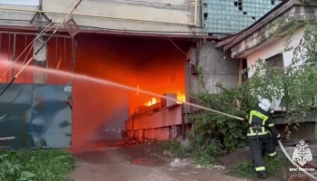 Пожар локализован на складе в Саранске