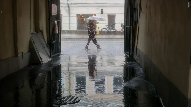 Мощный ливень накрыл Московский регион Мощный ливень накрыл Московский регион