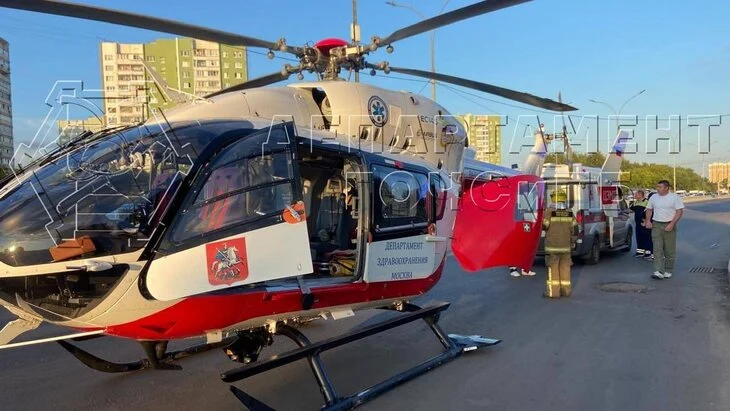 Санавиация эвакуировала человека после ДТП на юго-востоке Москвы Санавиация эвакуировала человека после ДТП на юго-востоке Москвы