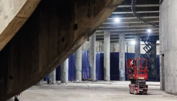 Завершено строительство подземного уровня гаража Константина Мельникова