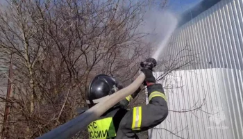 Открытое горение в магазине крымского поселка Гвардейское ликвидировано