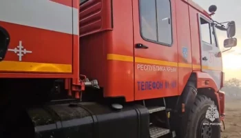 Площадь лесного пожара в Крыму увеличилась до 23 гектаров