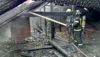 МЧС опубликовало видео с места пожара в Шатуре
