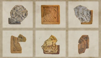 Собянин: Московские археологи собрали коллекцию изразцов с двуглавым орлом