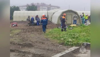 Мобильный госпиталь организован в Северо-Курильске после землетрясения