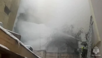 Открытое горение во дворе здания "Известия Hall" в Москве ликвидировано