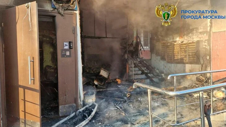 ТАСС: пять человек пострадали при пожаре в подъезде жилого дома в Москве ТАСС: пять человек пострадали при пожаре в подъезде жилого дома в Москве