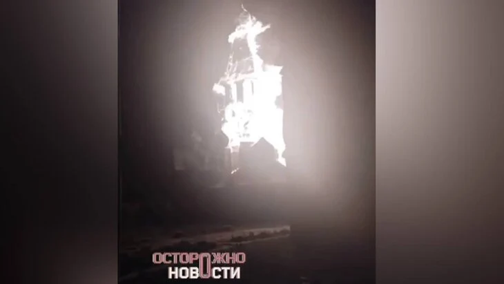 Храмовый комплекс Новый Иерусалим загорелся в Белгородской области Храмовый комплекс Новый Иерусалим загорелся в Белгородской области