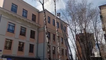 Открытое горение на кровле "Бауманки" ликвидировано