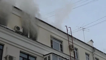 МЧС опубликовало кадры тушения пожара на Татарской улице в Москве