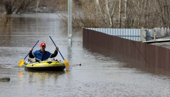 Уровень воды в реке Тобол у Кургана поднялся до 970 см