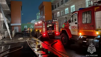 Инфекционная больница загорелась в Саратове