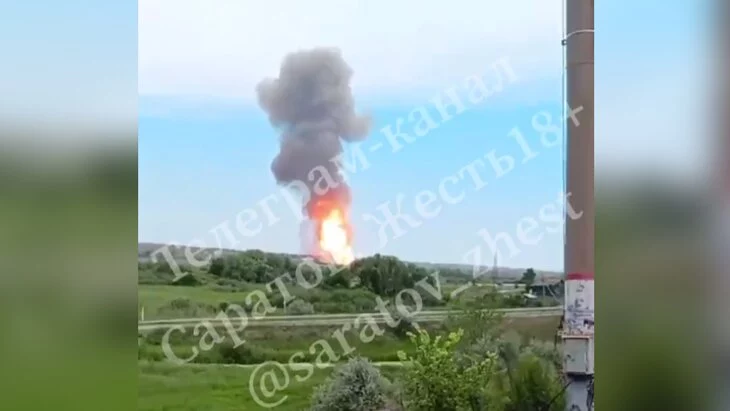 Ландшафтный пожар в районе газопровода в Саратовской области локализован Ландшафтный пожар в районе газопровода в Саратовской области локализован