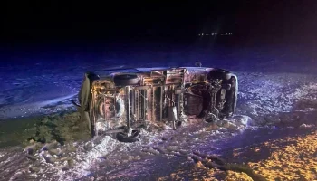 Маршрутное такси перевернулось на трассе в Краснодарском крае