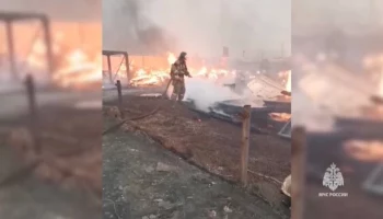 Пожар в СНТ "Алюминщик" Иркутской области ликвидировали