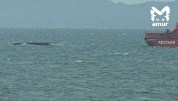 Два человека погибли при опрокидывании грузового судна на Сахалине