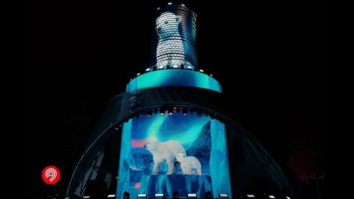 Показ сюжетов на "Матрешке Москвы" приостановлен из-за морозов