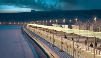 Каток откроется на новой набережной в "Коломенском"