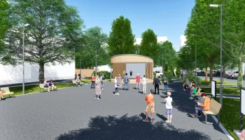 Москвичам рассказали о благоустройстве территории около культурного центра &laquo;Полярный&raquo;