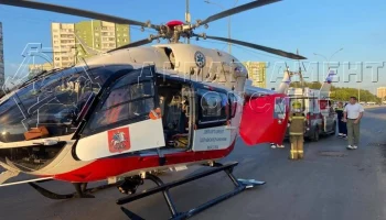 Санавиация эвакуировала человека после ДТП на юго-востоке Москвы