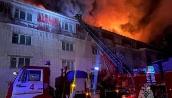 Спасатели ликвидировали пожар в санатории в Марий Эл